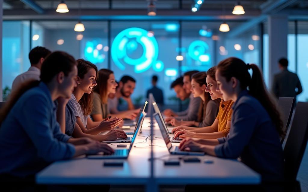 Team participating in a dynamic hackathon event at Nebular Stack Protocol