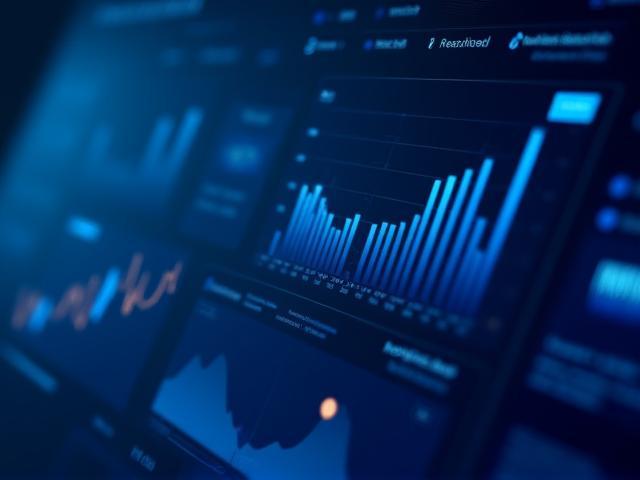 Dashboard visualization of FinTech protocol metrics and system architecture