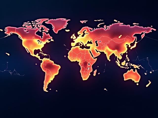 Heatmap visualization of media streaming traffic and latency distribution